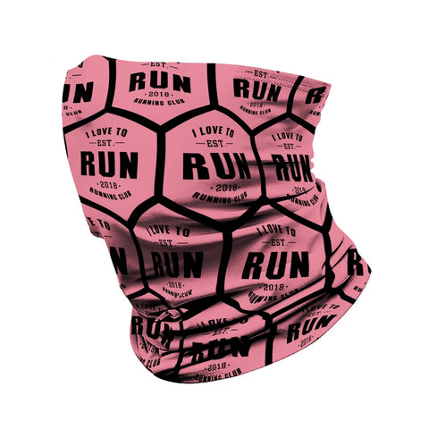 Image of I Love to Run Neck Gaiter (Pink)