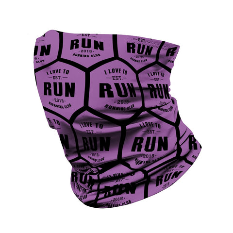 Image of I Love to Run Neck Gaiter (Purple)